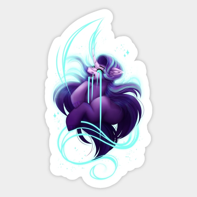 Starlight Screamer Sticker by Marie Oliver